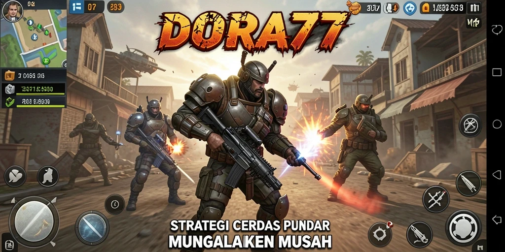 Tampilan gameplay DORA77 yang menegangkan dengan strategi mendalam.