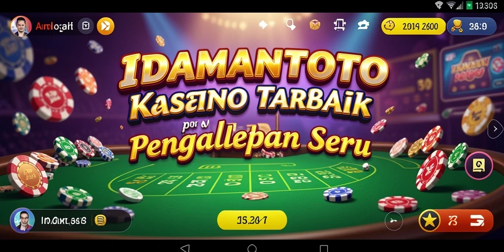 Tampilan gameplay seru di IDAMANTOTO dengan banyak pilihan permainan Kasino.