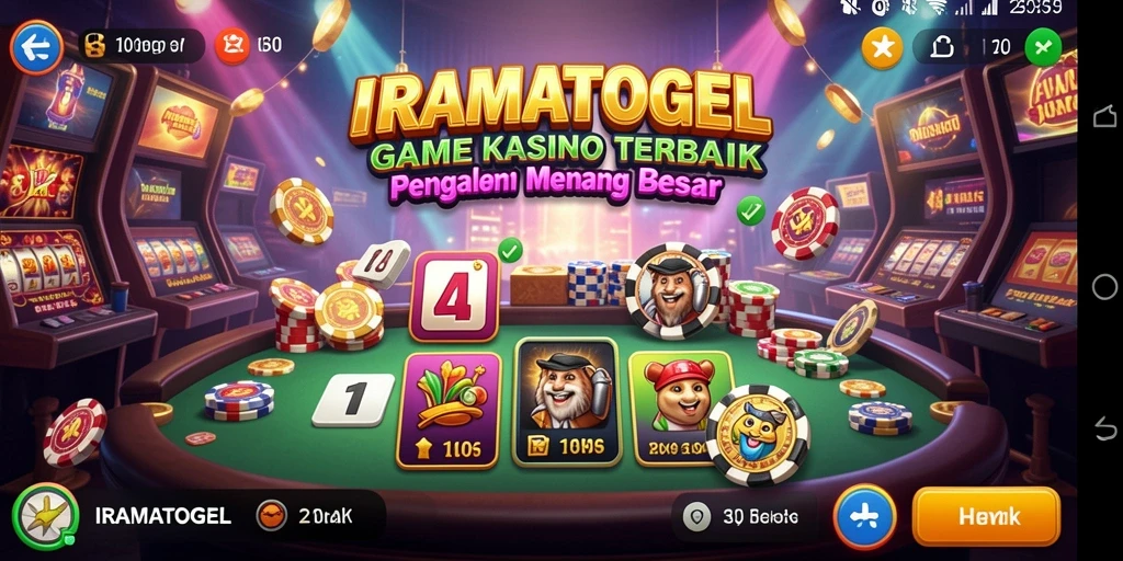 Tampilan menarik dari gameplay kasino IRAMATOGEL yang mengasyikkan.