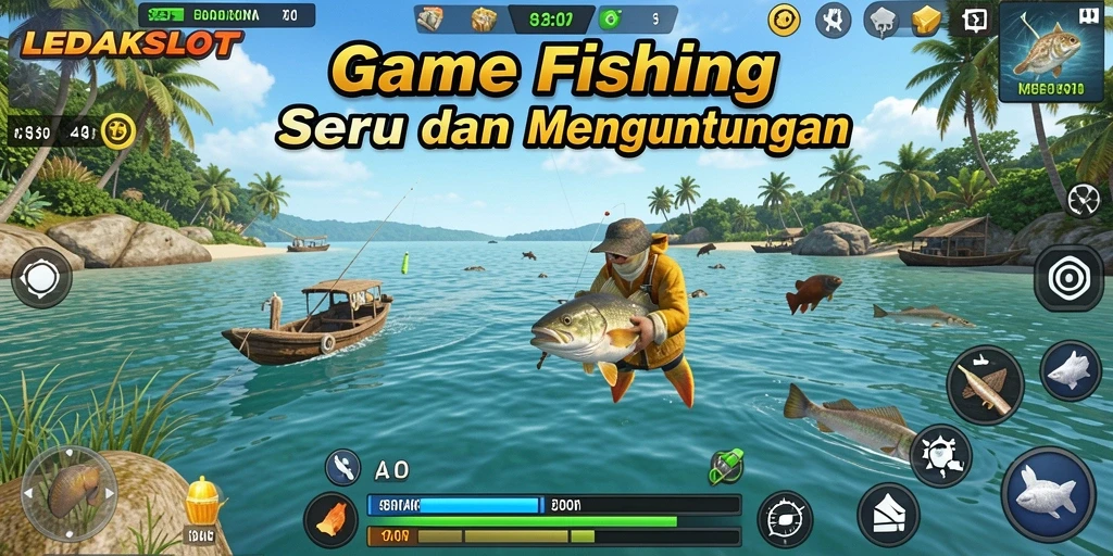Gameplay menarik dengan berbagai jenis ikan untuk ditangkap.
