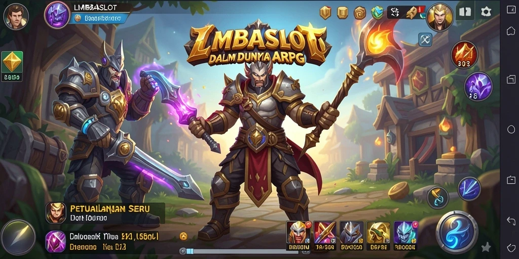 Tampilan menarik dari gameplay ARPG LMBASLOT yang menegangkan.