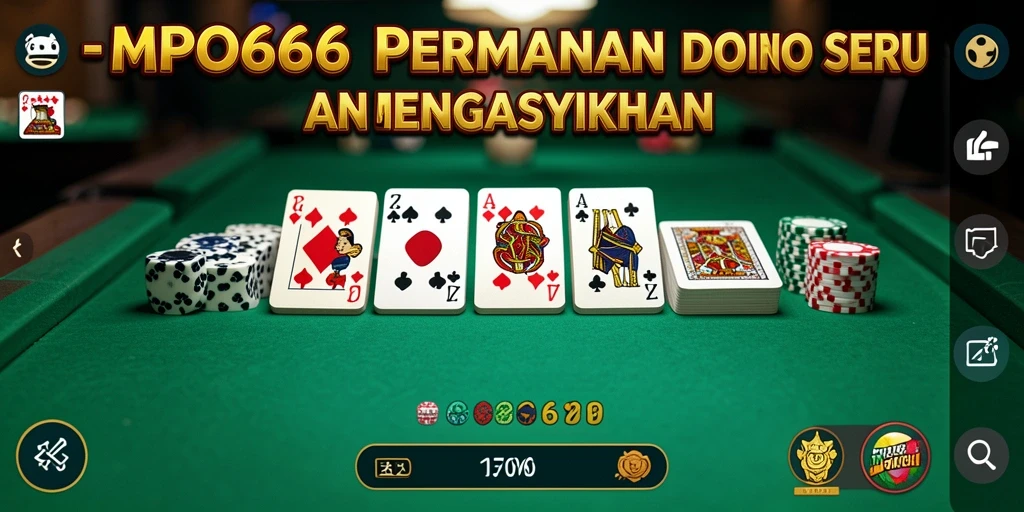 Tampilan gameplay seru MPO666 saat bermain Domino.