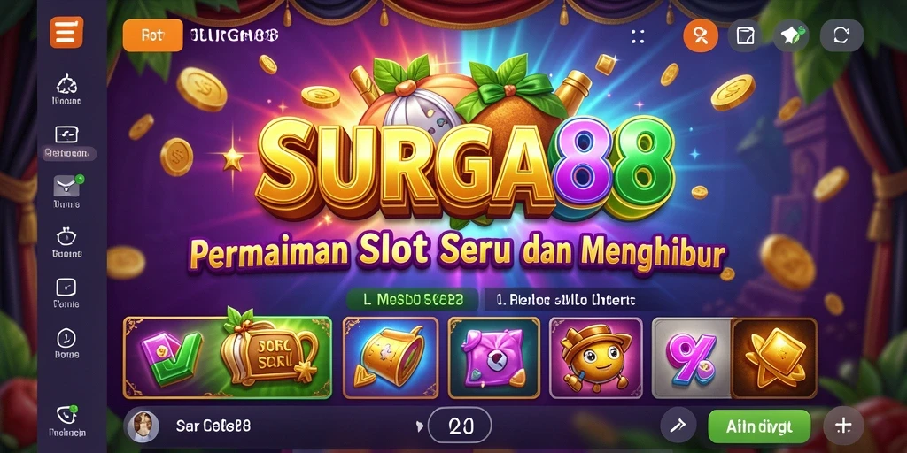 Tampilan menakjubkan dari gameplay SURGA88 yang penuh warna.