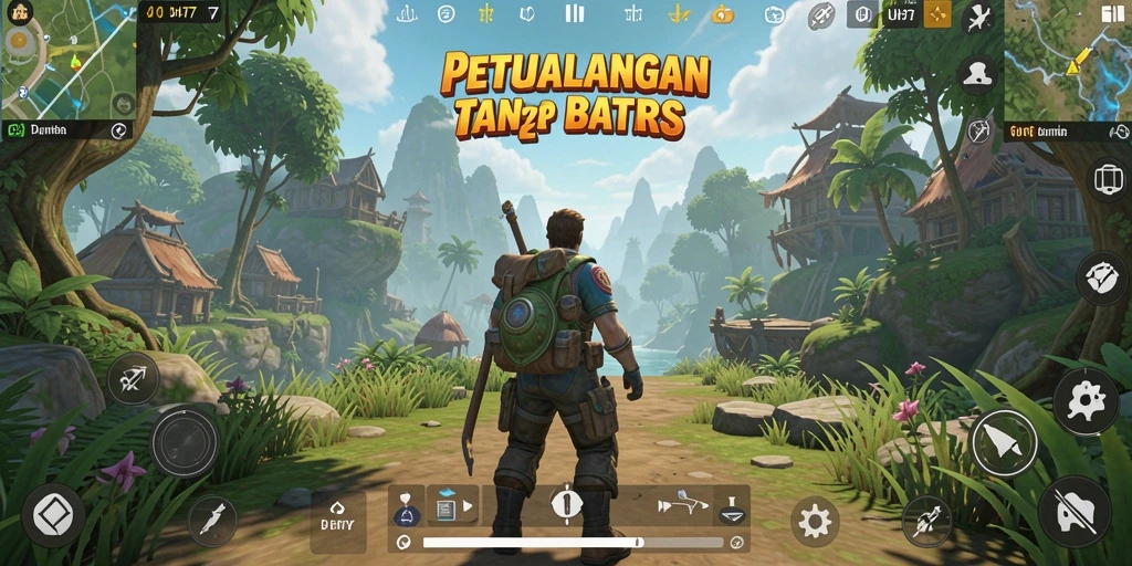 Tangkapan layar UH77 menampilkan petualangan seru di dunia terbuka.