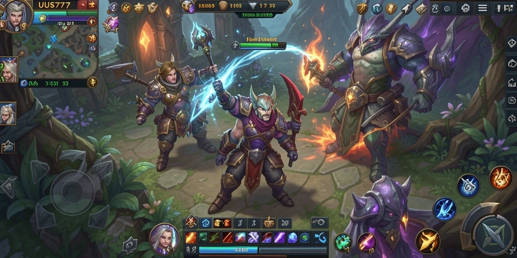 Tampilan gameplay UUS777 yang epik dan mendebarkan di dunia MMORPG.